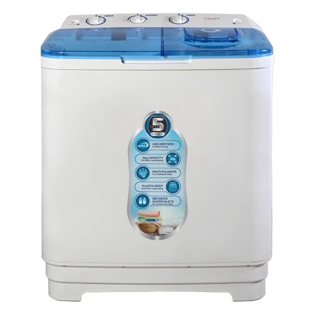 SINGER WASHING MACHINE SEMI AUTO 6KG - SWM-SAR6 